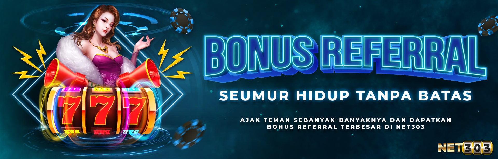 BONUS REFERRAL TERBESAR SEUMUR HIDUP TANPA BATAS !