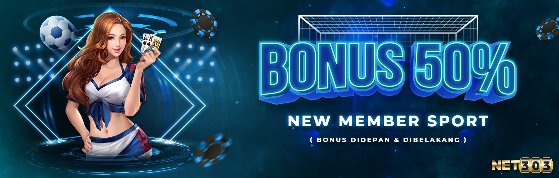 BONUS NEW MEMBER SPORTS 50%